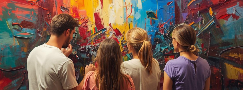 Creative Team Painting Session