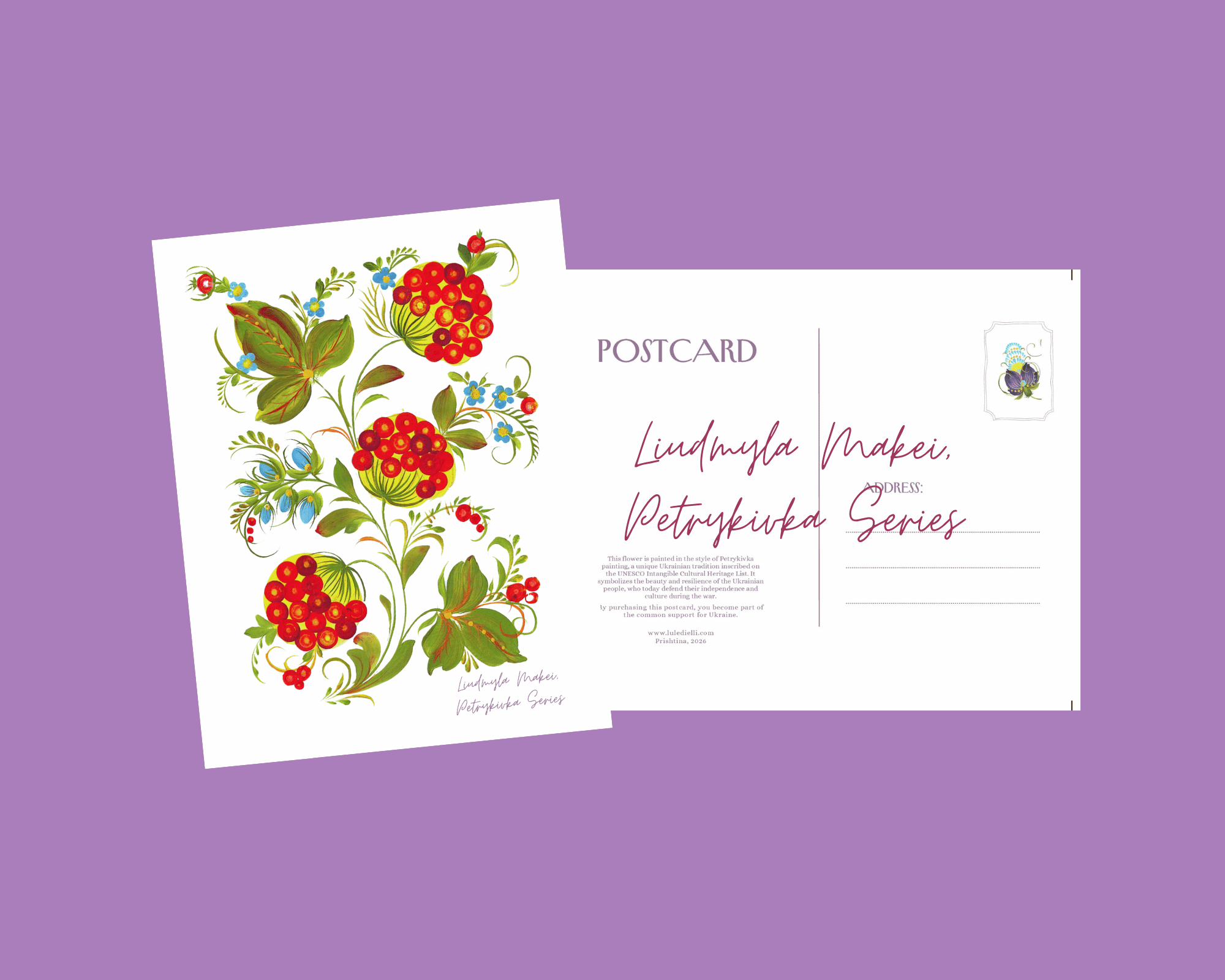 Postal cards: Pertykivka Series by Liudmyla Makey